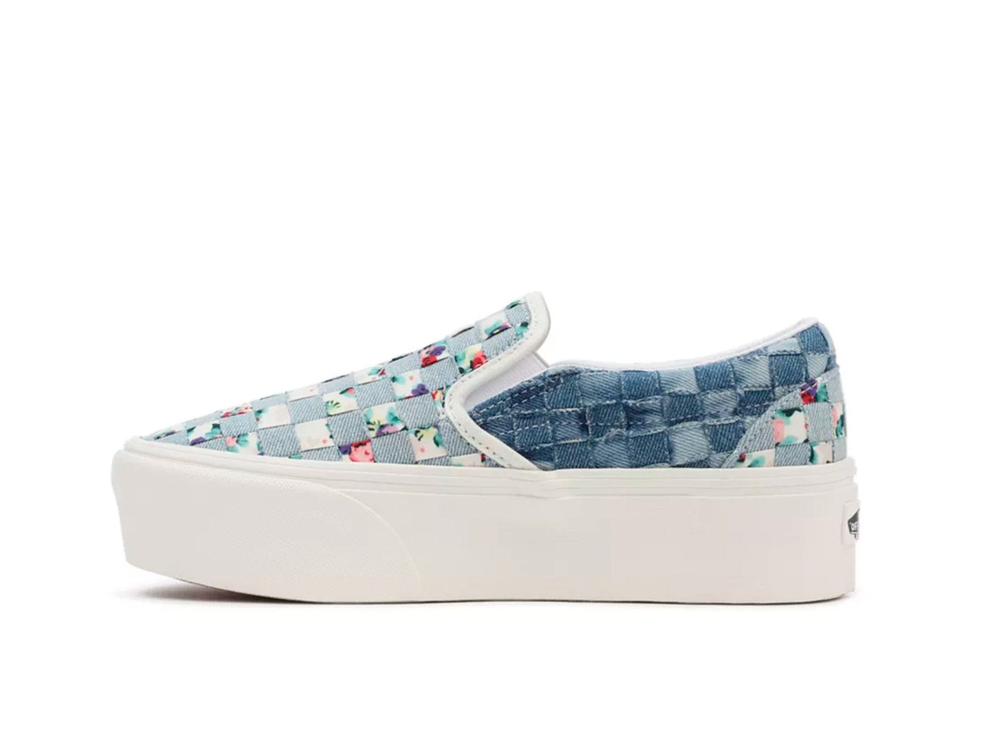 Zapatilla Vans Slip-On Stackform (Woven) Mujer Celeste 2