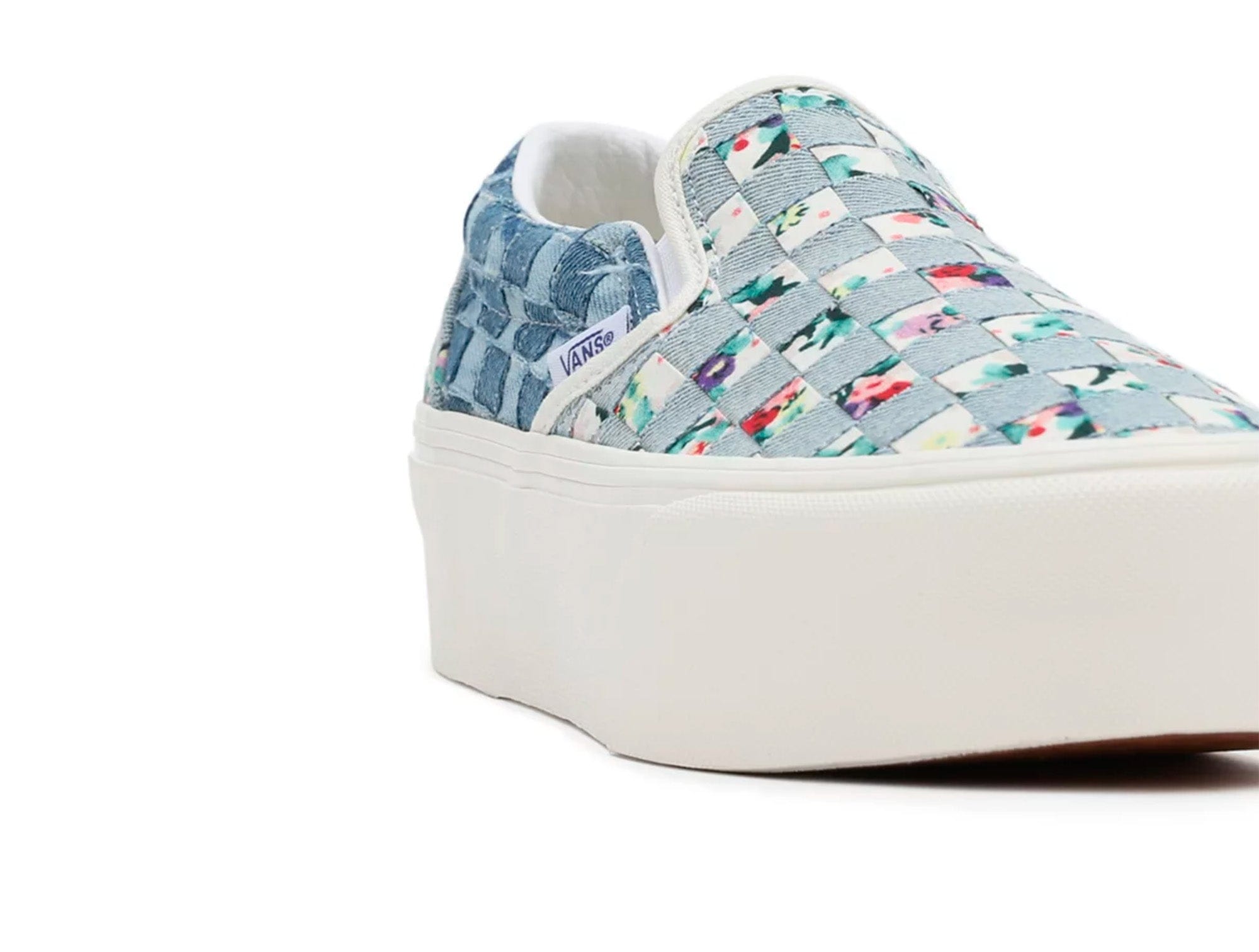 Zapatilla Vans Slip-On Stackform (Woven) Mujer Celeste 3