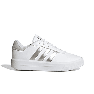Zapatilla Adidas Court Plataforma Mujer Blanco