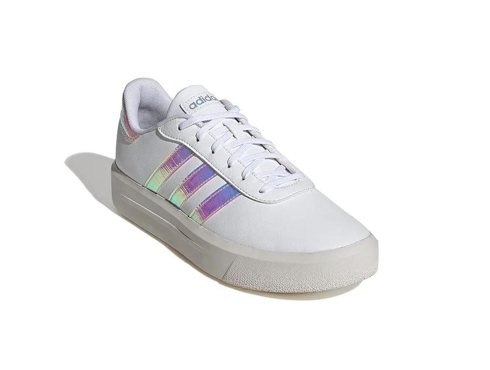 Zapatilla Adidas Court Plataforma Mujer Blanco 2