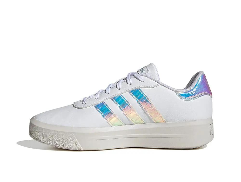 Zapatilla Adidas Court Plataforma Mujer Blanco 3