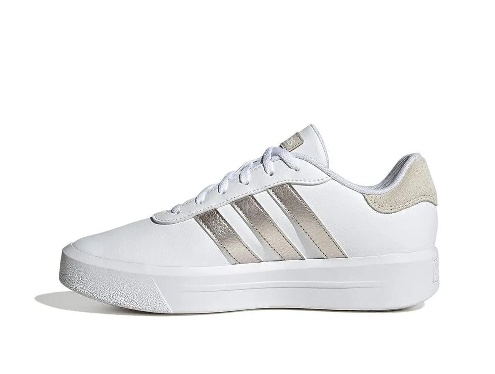 Zapatilla Adidas Court Plataforma Mujer Blanco 3