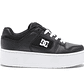 Zapatilla Dc Manteca 4 Plataforma Cuero Mujer Negro - Miniatura 1