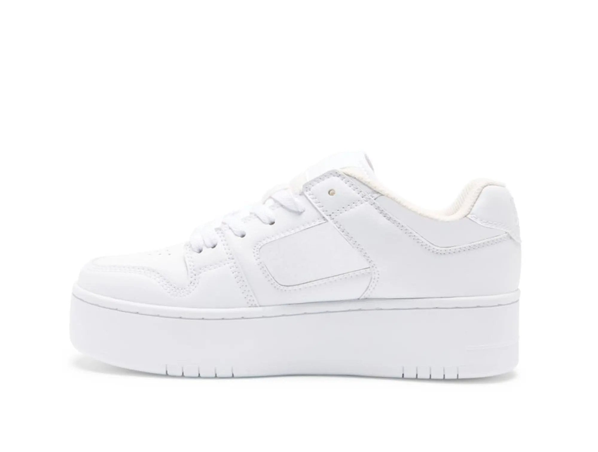 Zapatilla Dc Manteca 4 Plataforma Mujer Mono Blanco 2