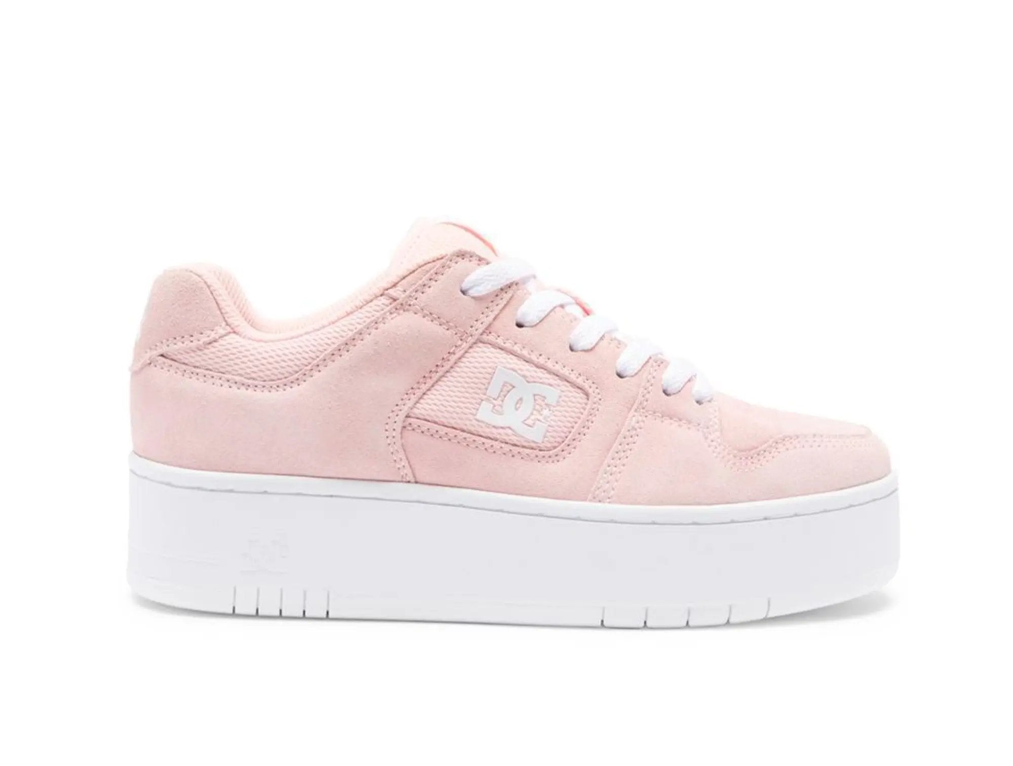 Zapatilla Dc Manteca 4 Plataforma Mujer Rosado 1