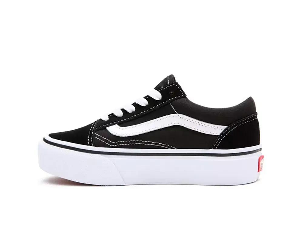 Zapatilla Vans Old Skool Plataforma Niños Negro 2