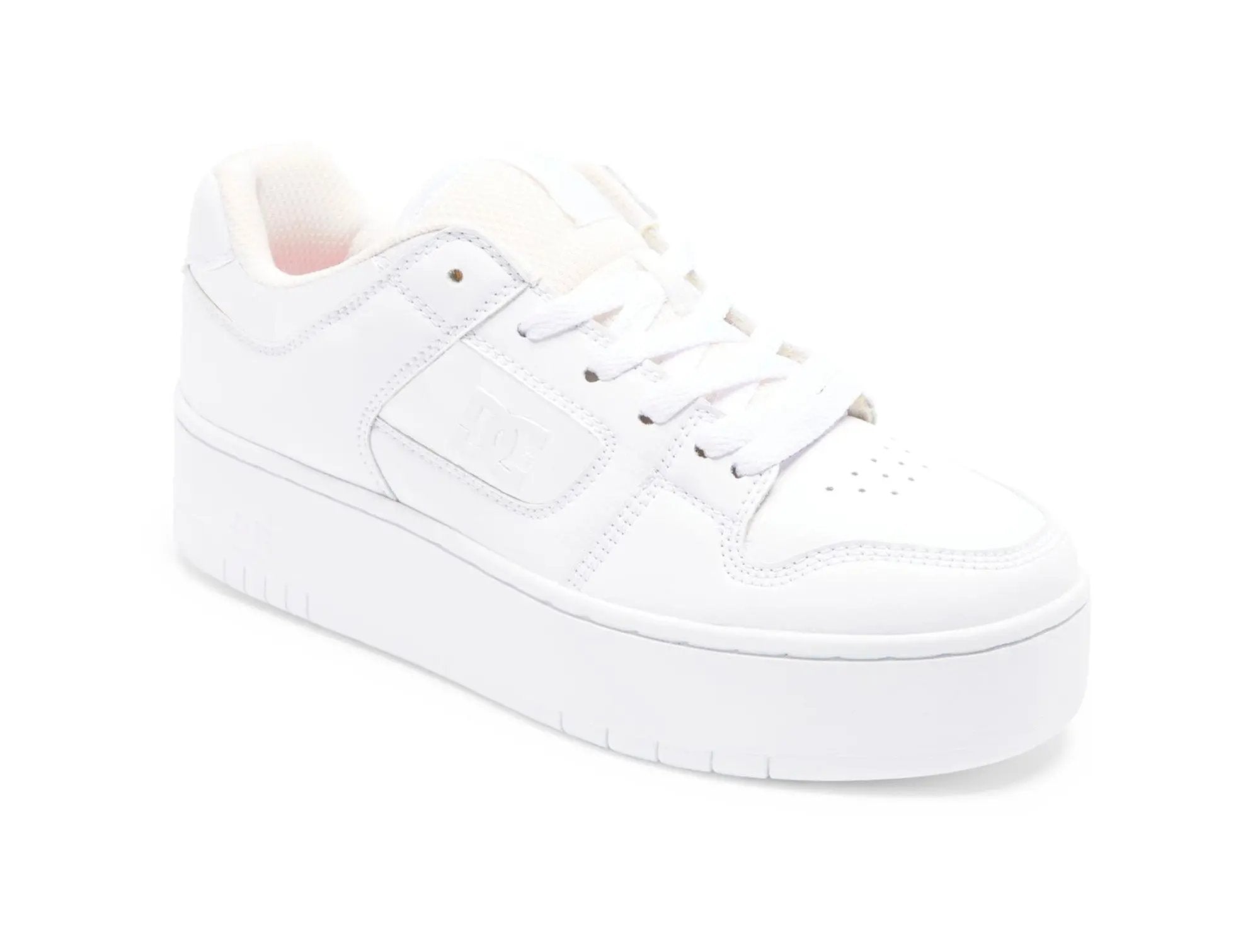 Zapatilla Dc Manteca 4 Plataforma Mujer Mono Blanco 4