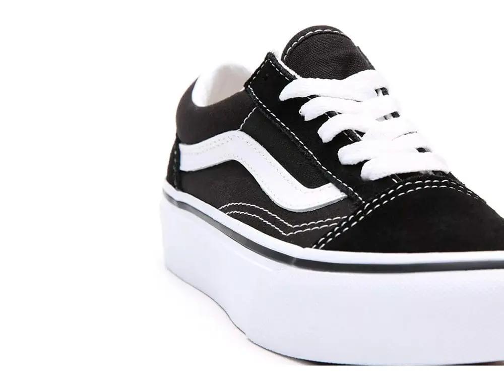 Zapatilla Vans Old Skool Plataforma Niños Negro 3