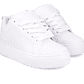 Zapatillas Dc Court Graffik Plataforma Mujer Blanco - Miniatura 4