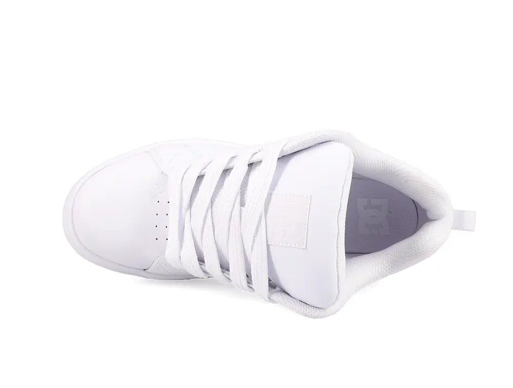 Zapatillas Dc Court Graffik Plataforma Mujer Blanco 7