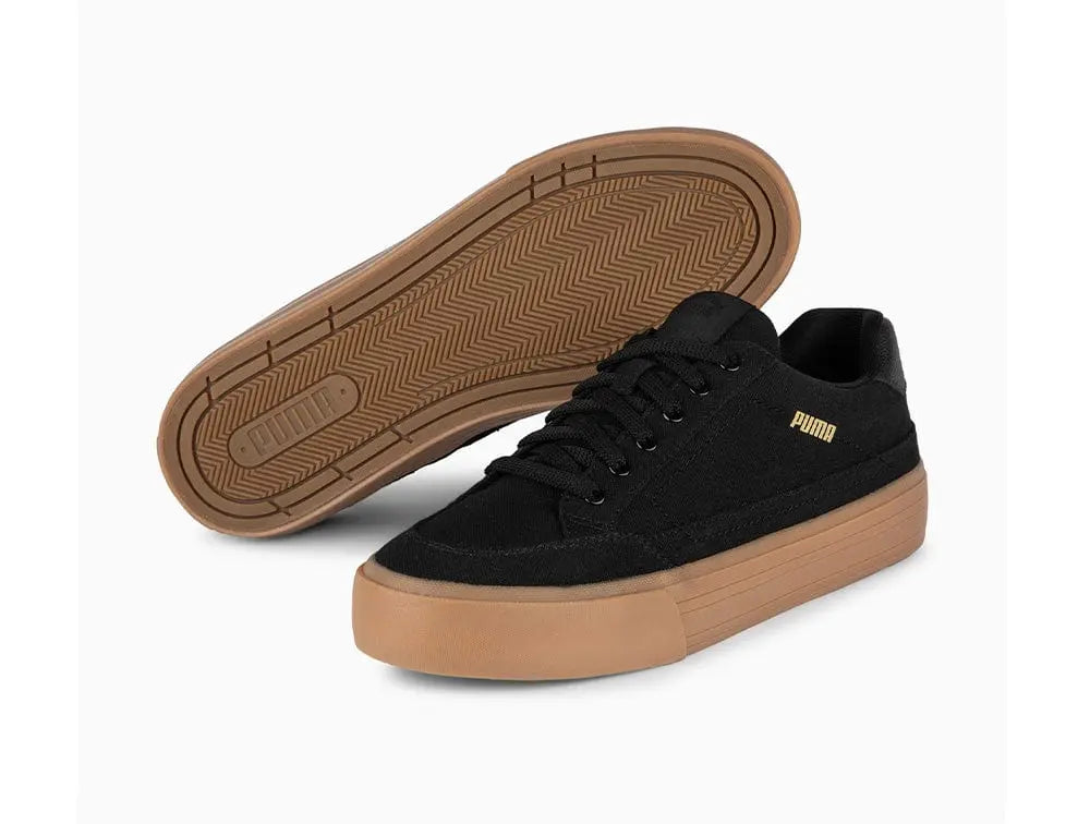 Zapatilla Puma Court Classic Vulc Hombre Negro - Suela Gum 3