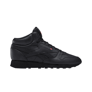 Zapatilla Reebok Classic Leather Mid Hombre Mono Negro