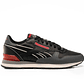 Zapatilla Reebok Classic Leather Negro - Rojo -Gris - Miniatura 1