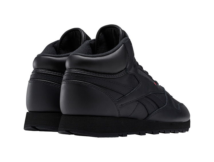 Zapatilla Reebok Classic Leather Mid Hombre Mono Negro 4