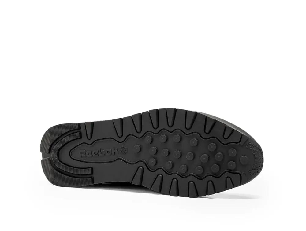 Zapatilla Reebok Classic Leather Negro - Rojo -Gris 5