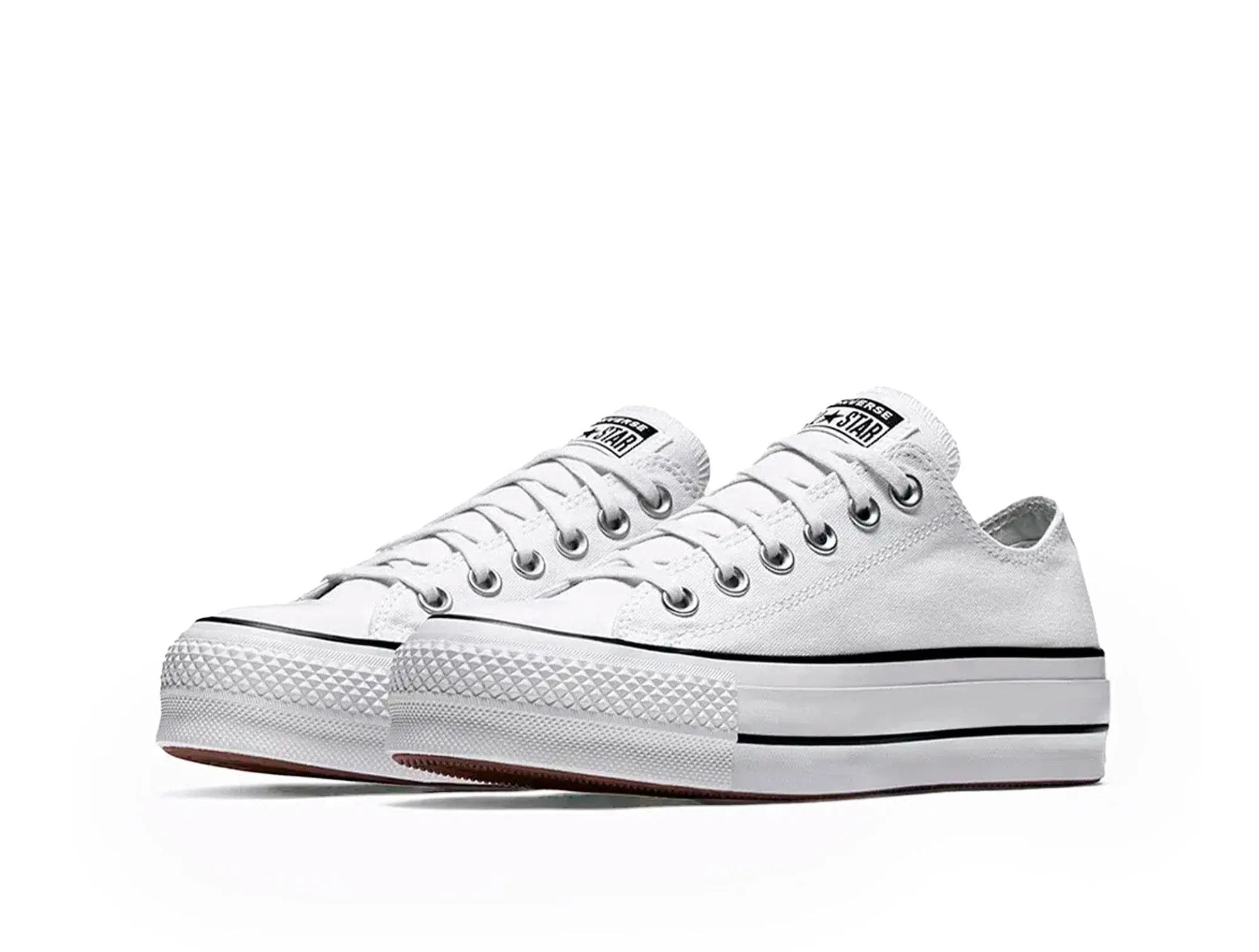 Zapatilla Converse Chuck Taylor Plataforma Mujer Blanco 3