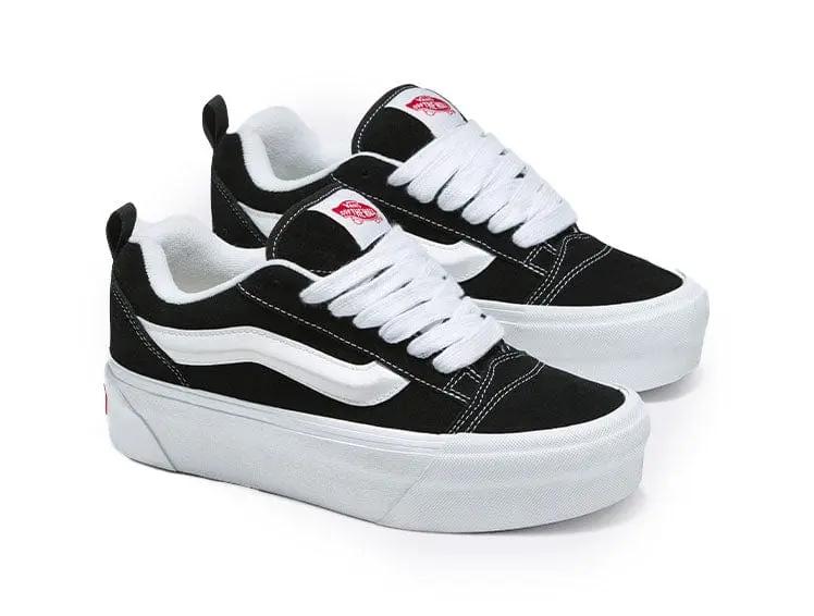 Zapatilla Vans Knu Stack Plataforma Mujer Negro 4