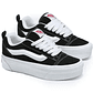 Zapatilla Vans Knu Stack Plataforma Mujer Negro - Miniatura 4