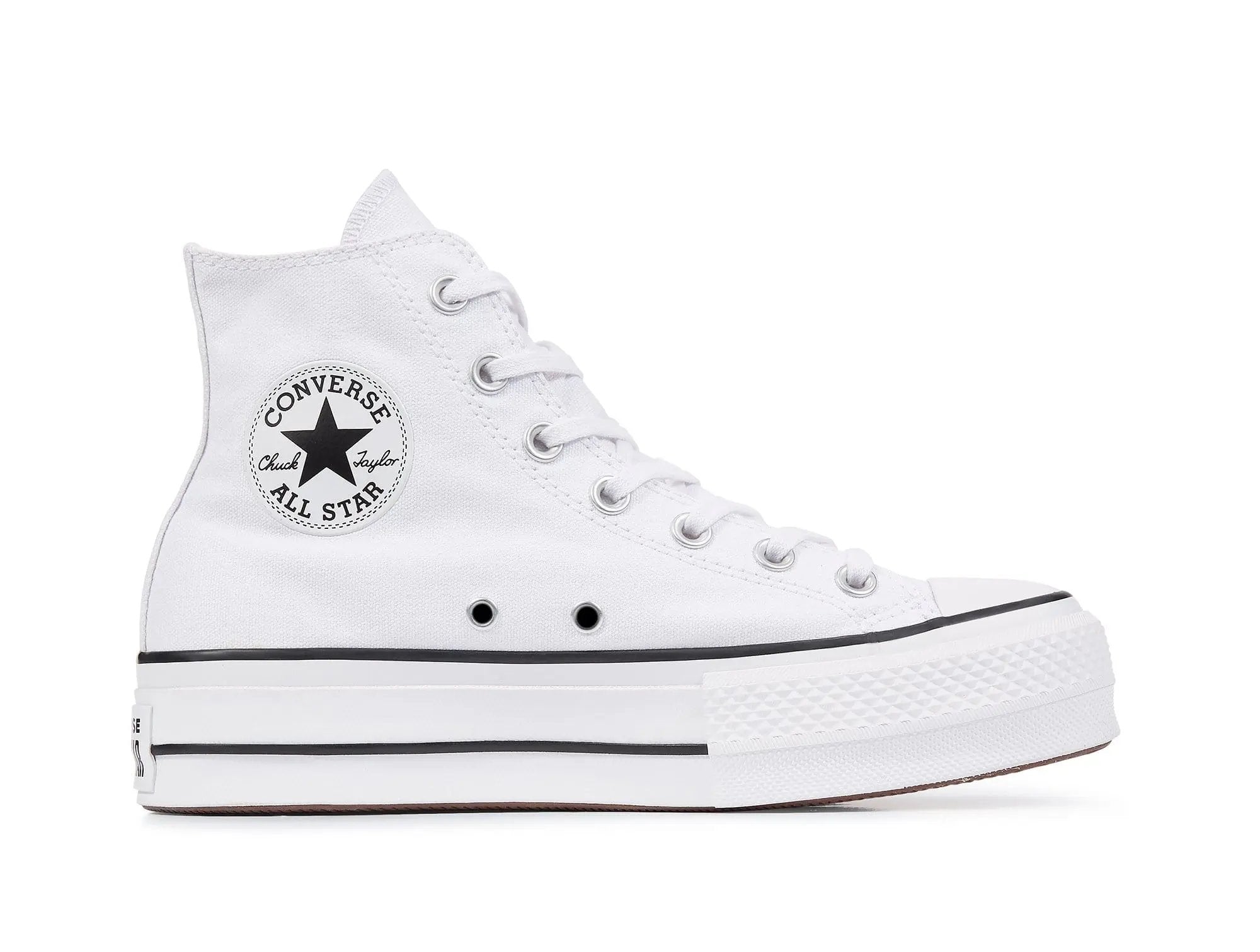 Zapatilla Converse Chuck Taylor Hi Plataforma Mujer Blanco 1