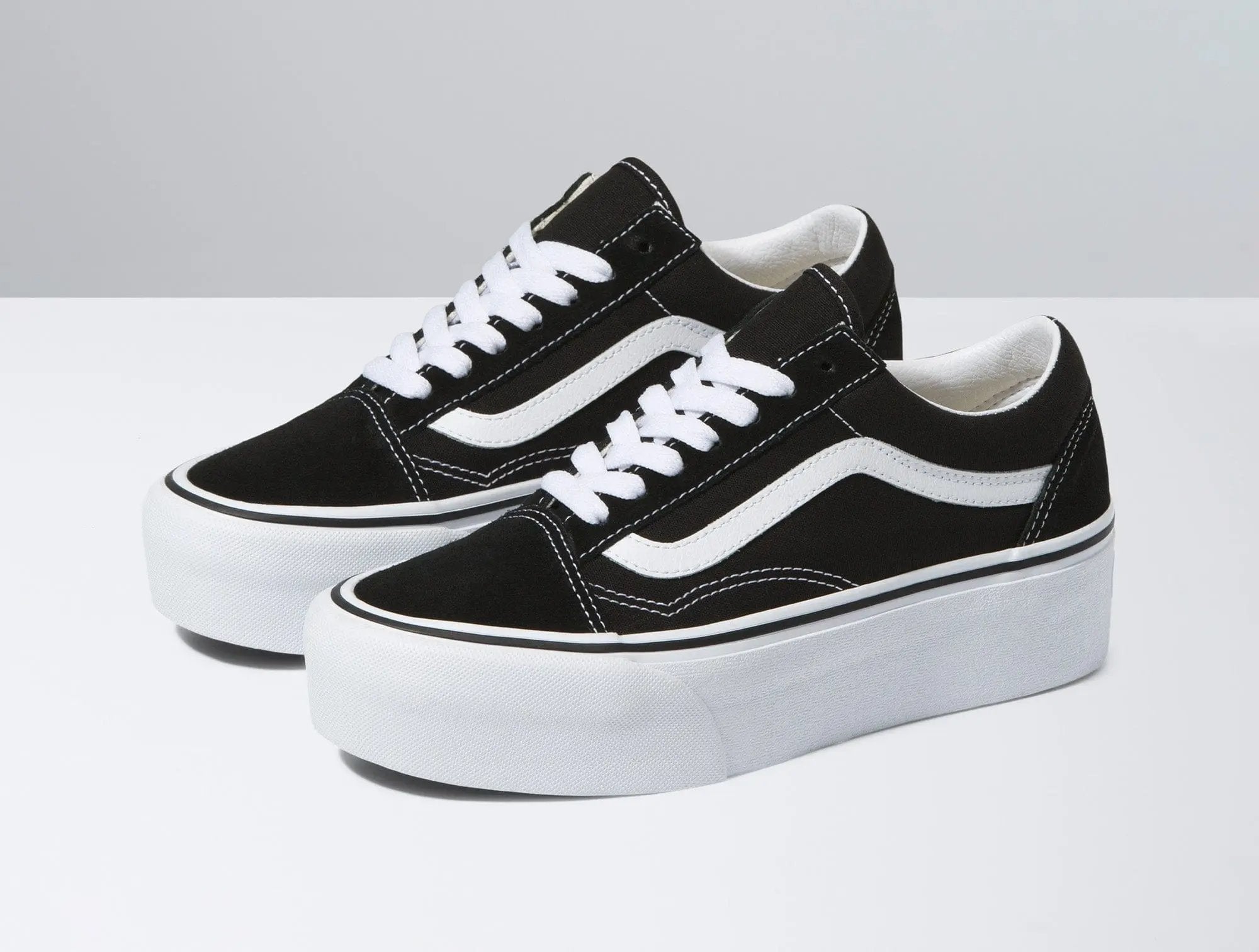 Zapatilla Vans Old Skool Stackform Mujer Negro 4