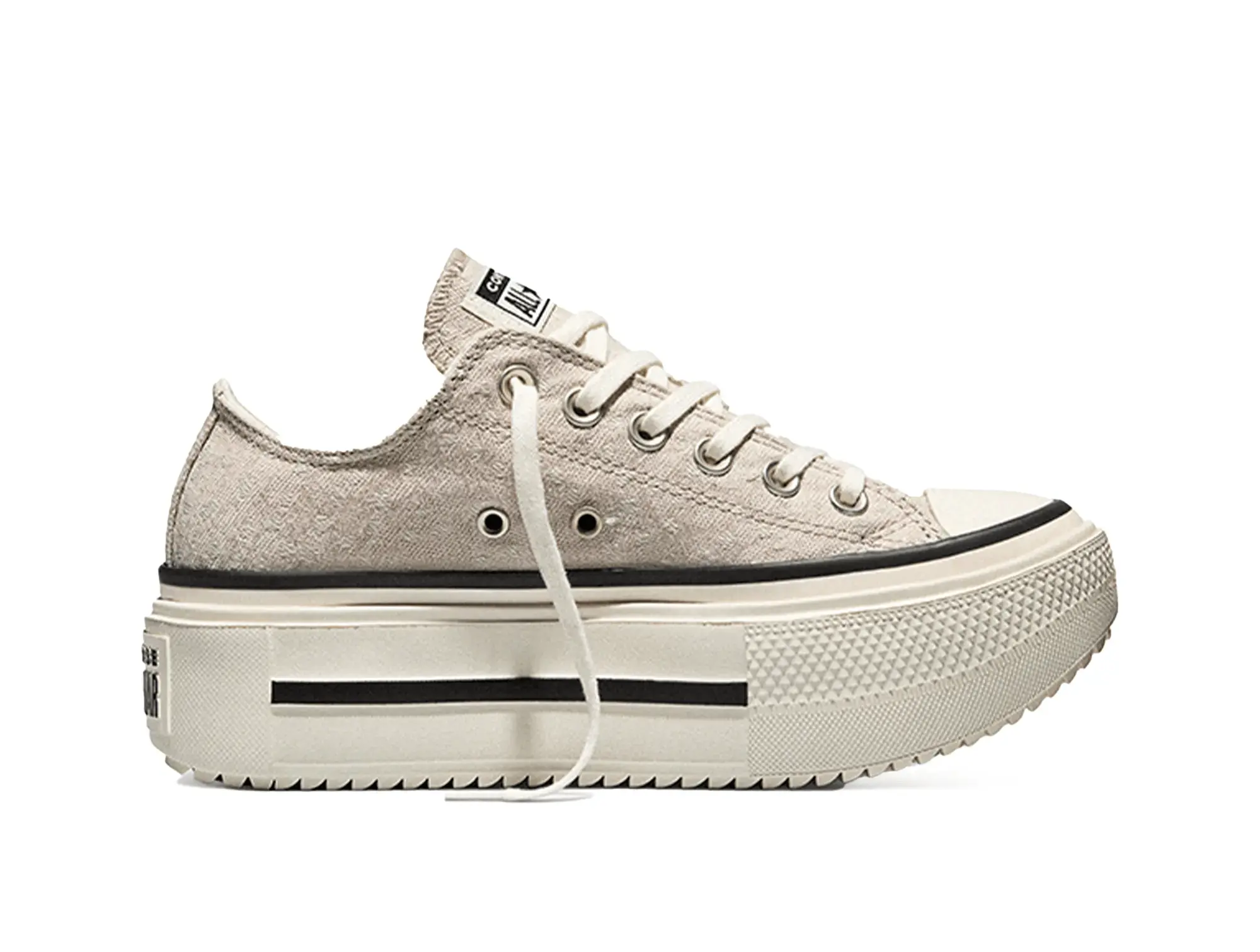 Zapatilla Converse Double Stack Mujer Beige 1