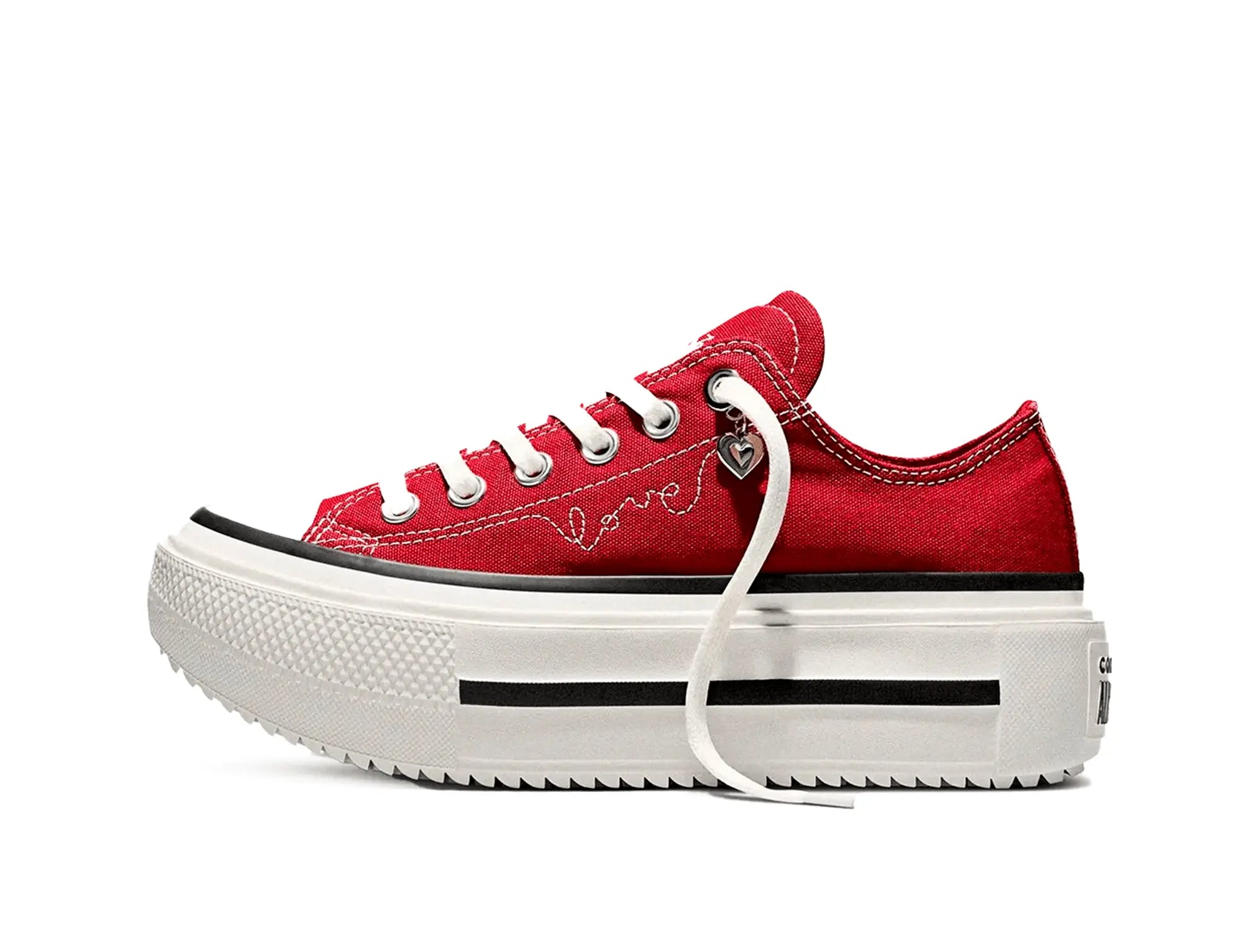 Zapatillas Converse Double Stack Hi (San Valentin) Mujer Rojo 2