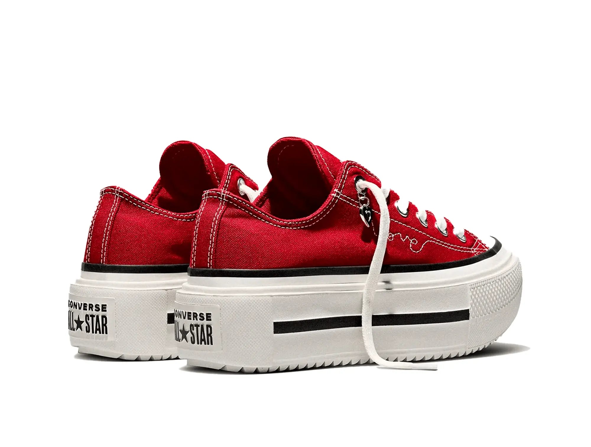 Zapatillas Converse Double Stack Hi (San Valentin) Mujer Rojo 5