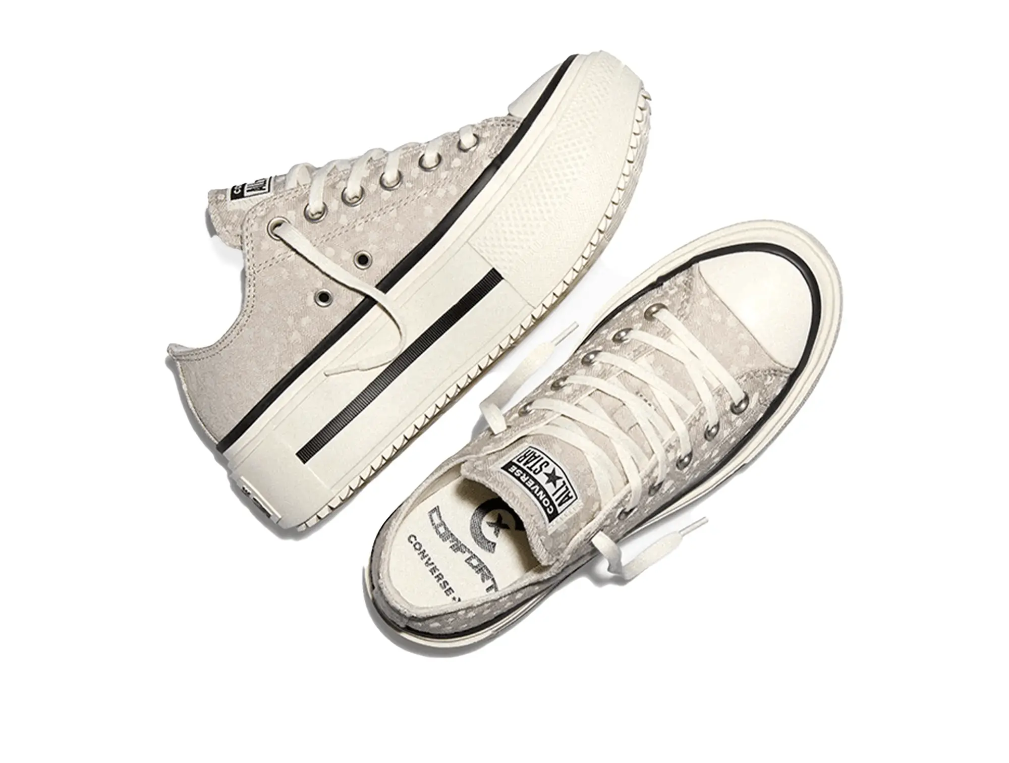 Zapatilla Converse Double Stack Mujer Beige 3