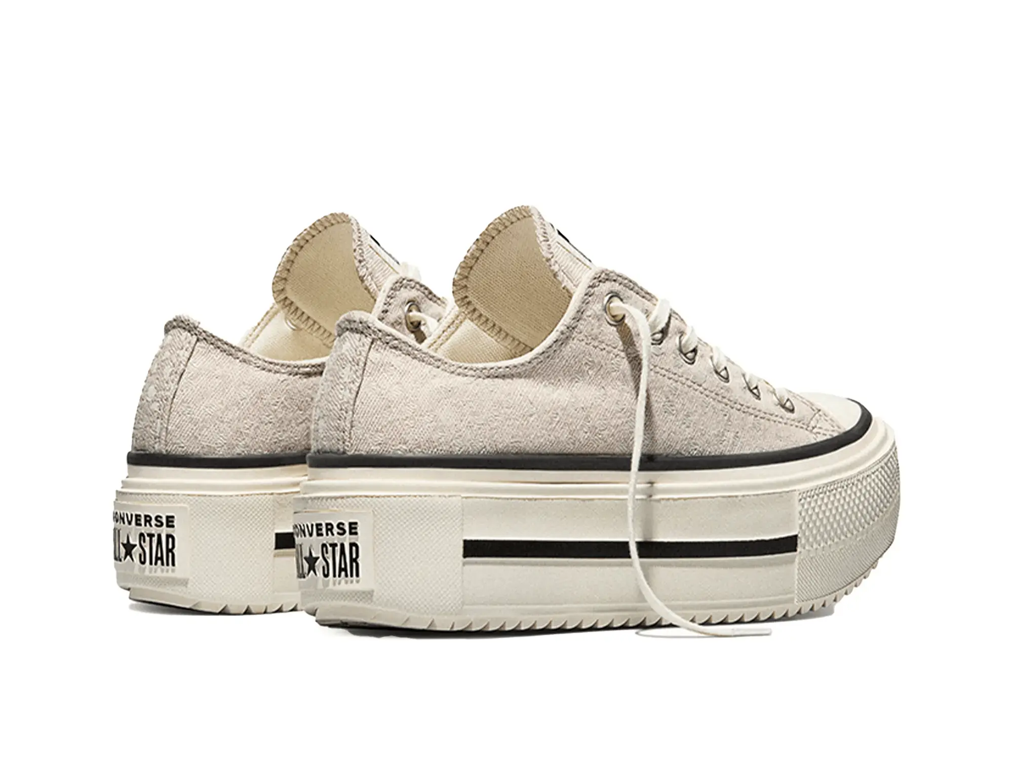 Zapatilla Converse Double Stack Mujer Beige 5