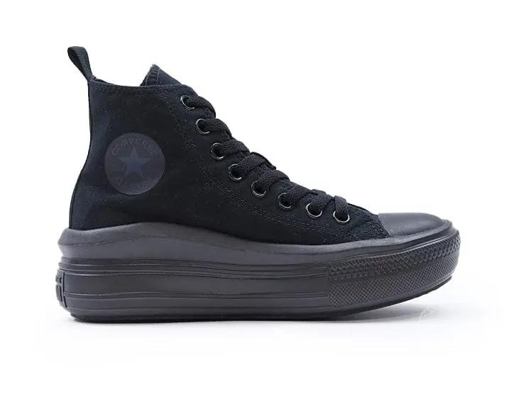 Zapatilla Converse Chuck Taylor Move Plataforma Mujer Mono Negro 1