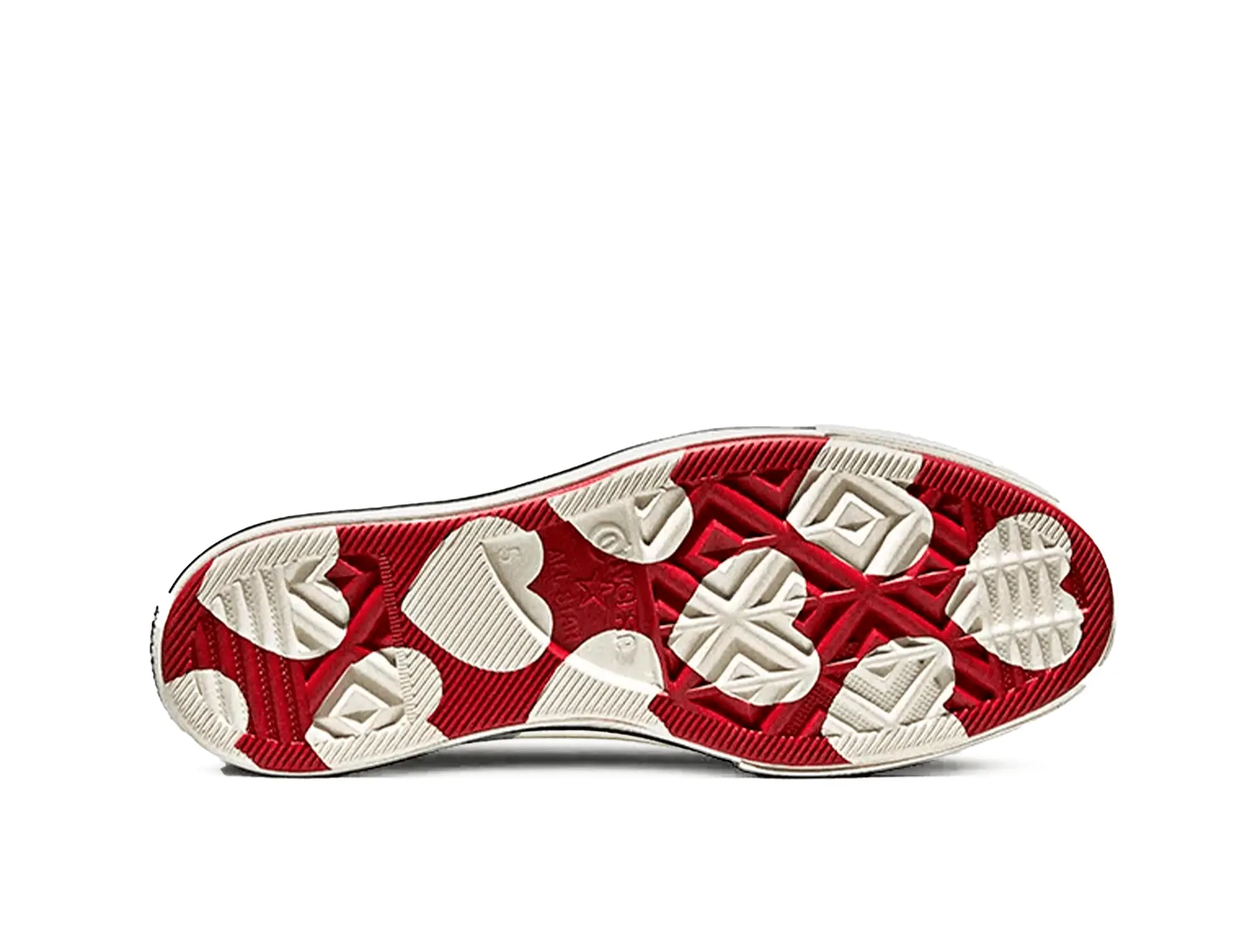 Zapatillas Converse  Chuck Taylor Lift Hi (San Valentin) Mujer Negro-Rojo 5