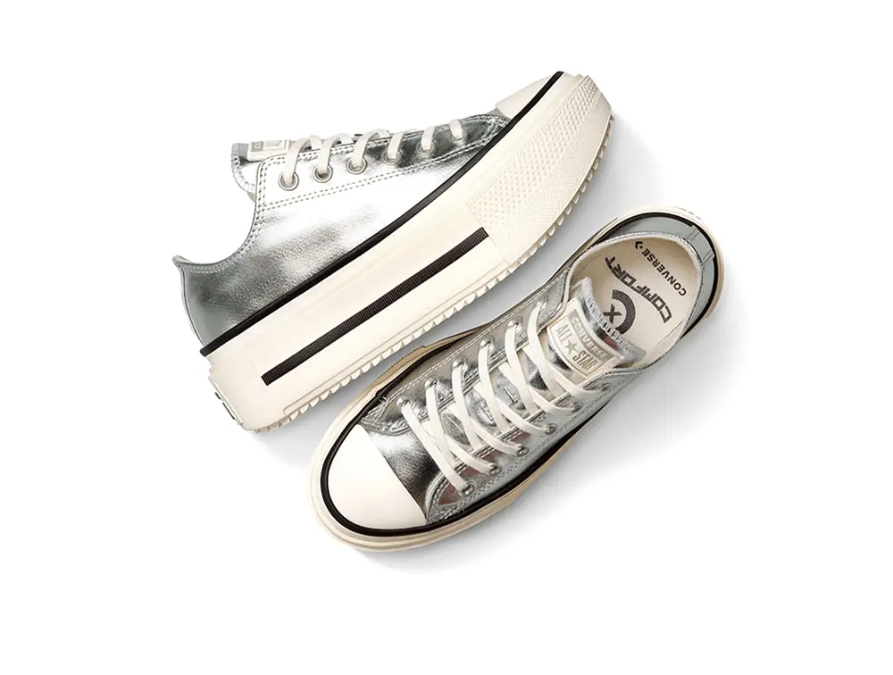 Zapatillas Converse Chuck Taylor Lift Double Stack Mujer Plata 3