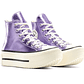Zapatillas Converse Chuck Taylor Lift Double Stack Mujer Lila - Miniatura 4