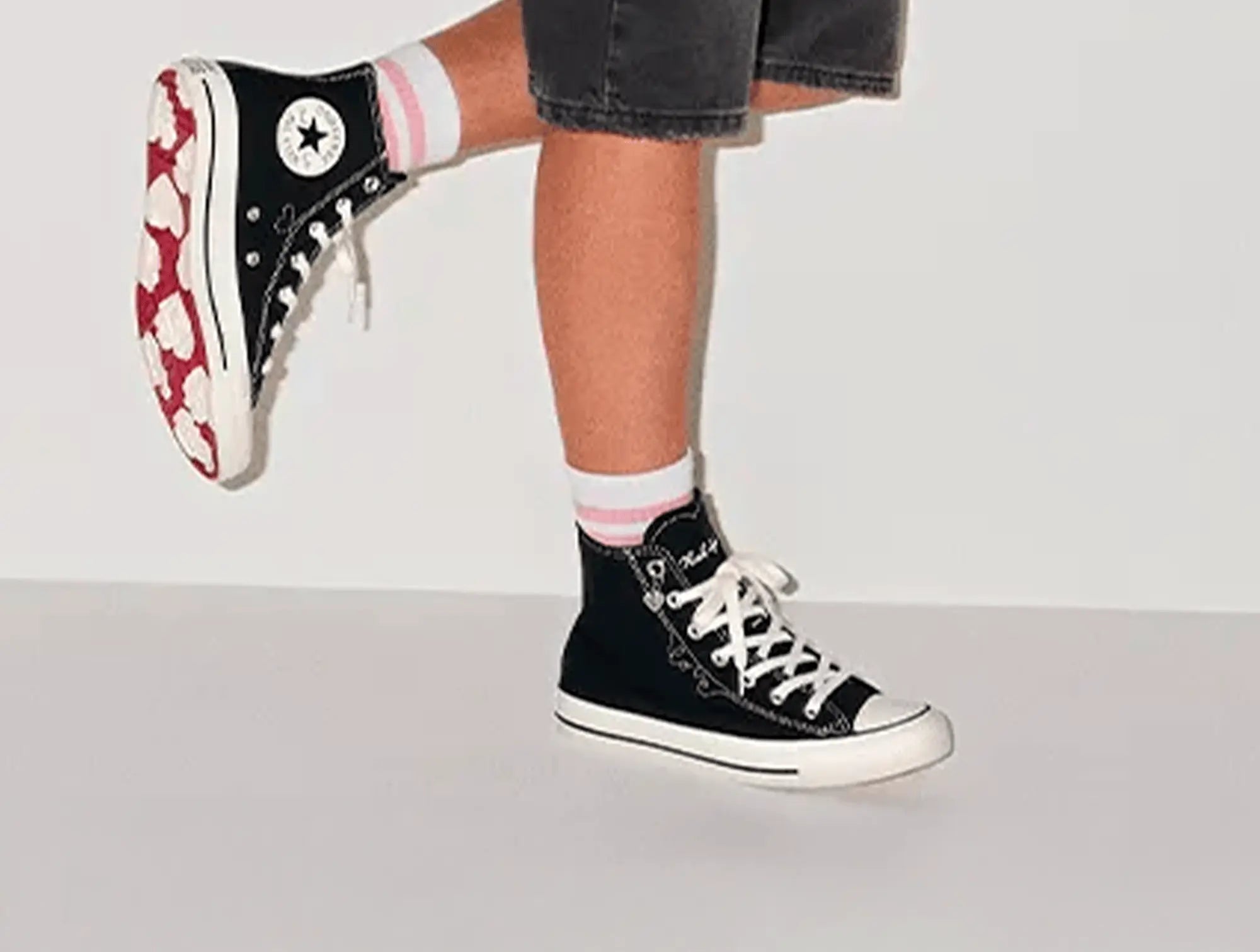 Zapatillas Converse Chuck Taylor Hi (San Valentin) Mujer Negro 7