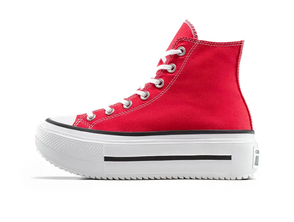 Zapatillas Converse Chuck Taylor Lift Double Stack Mujer Rojo 2
