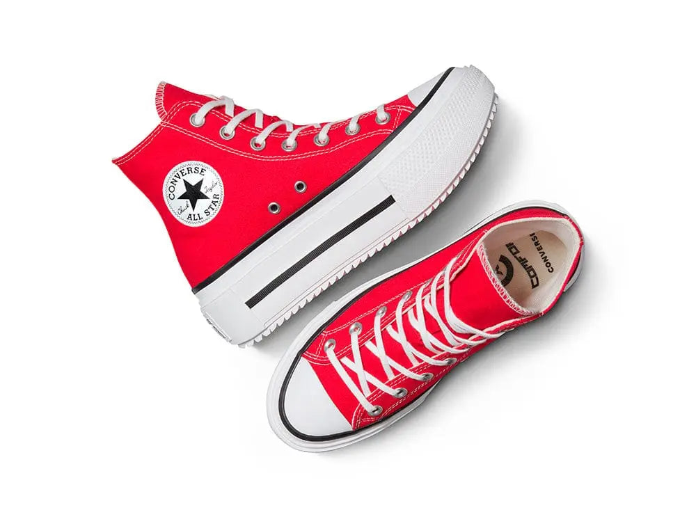 Zapatillas Converse Chuck Taylor Lift Double Stack Mujer Rojo 3
