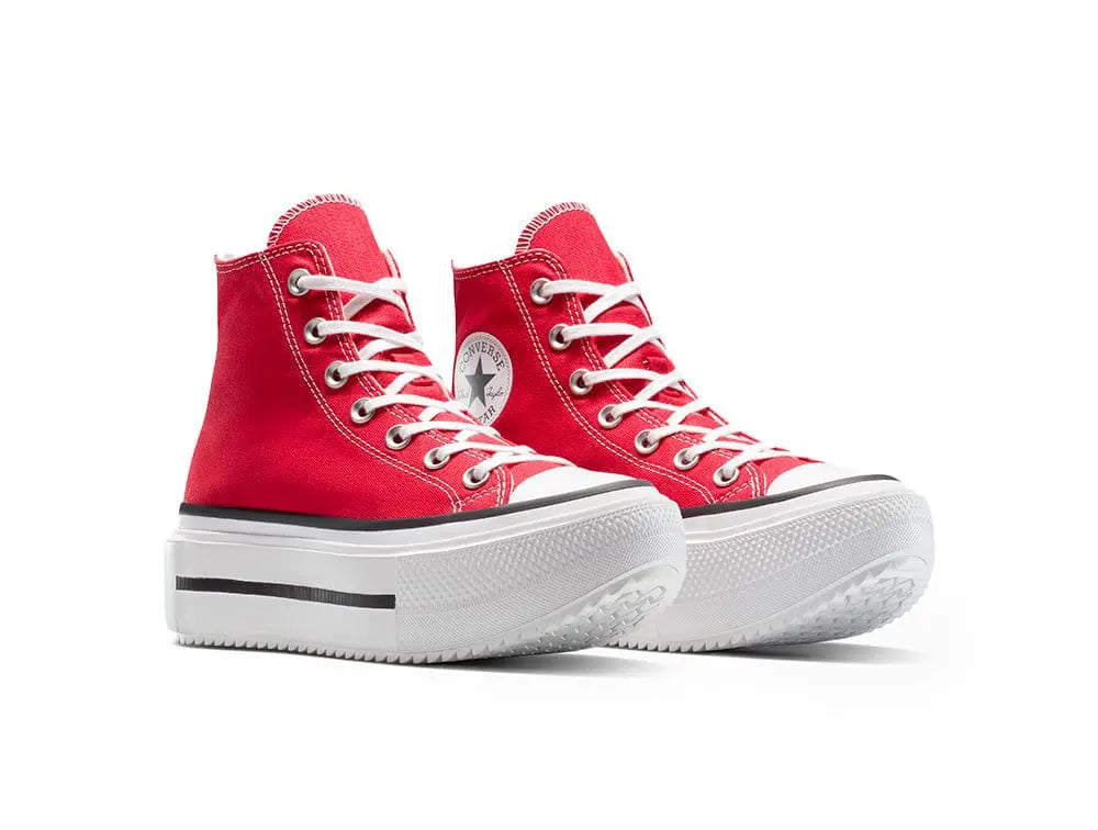 Zapatillas Converse Chuck Taylor Lift Double Stack Mujer Rojo 4
