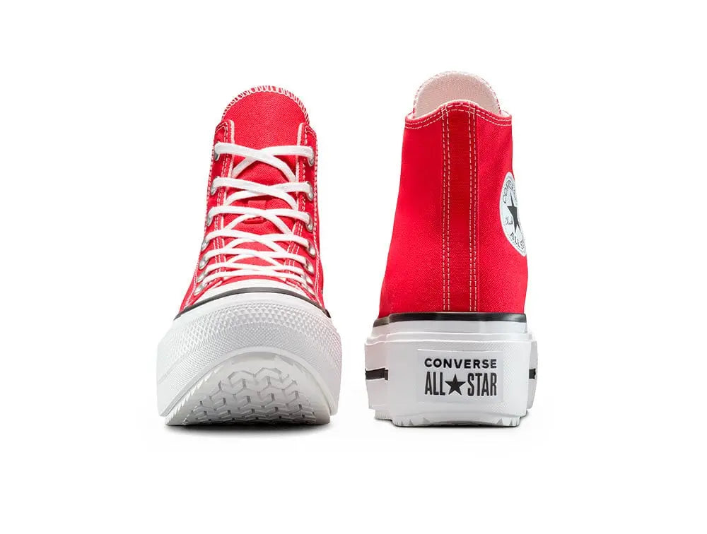 Zapatillas Converse Chuck Taylor Lift Double Stack Mujer Rojo 5