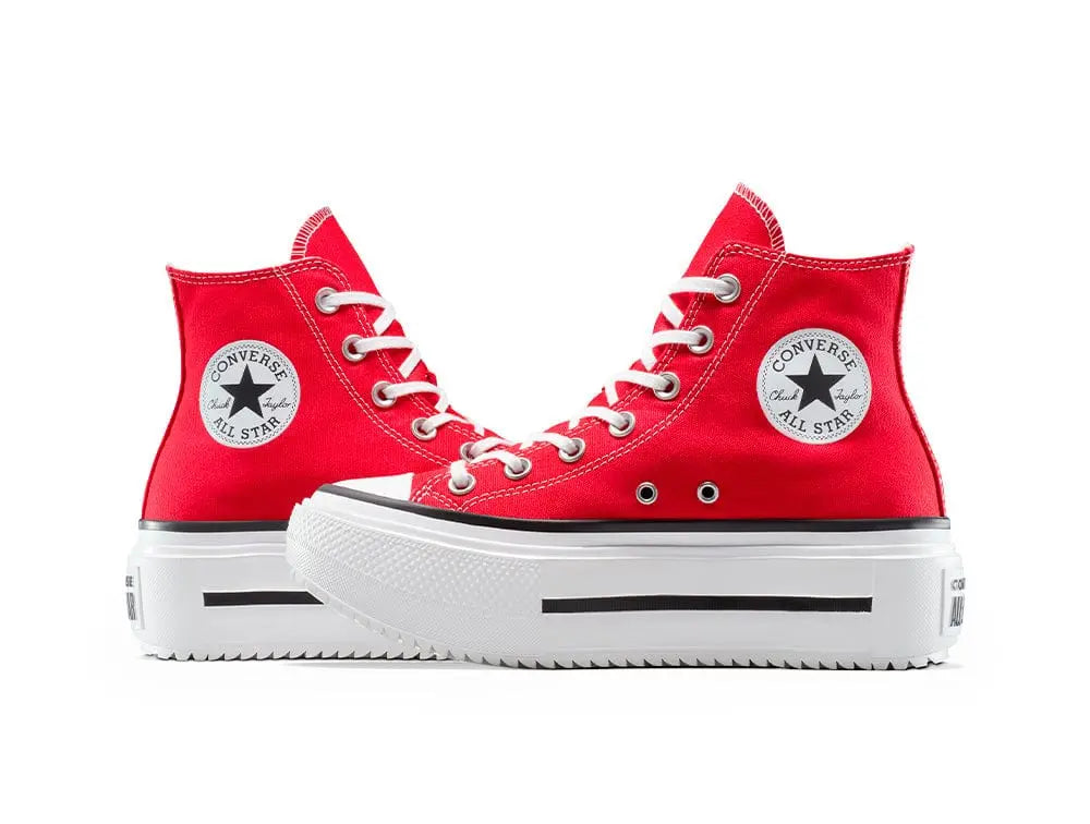 Zapatillas Converse Chuck Taylor Lift Double Stack Mujer Rojo 6