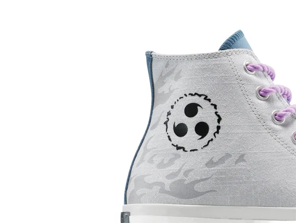 Zapatillas Converse Naruto Chuck Taylor Hi (Sasuke) Unisex Gris 3