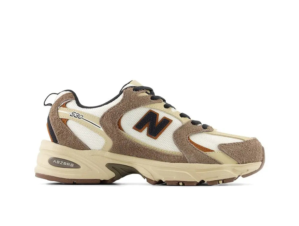 Zapatilla New Balance 530 Unisex Blanco - Café 1