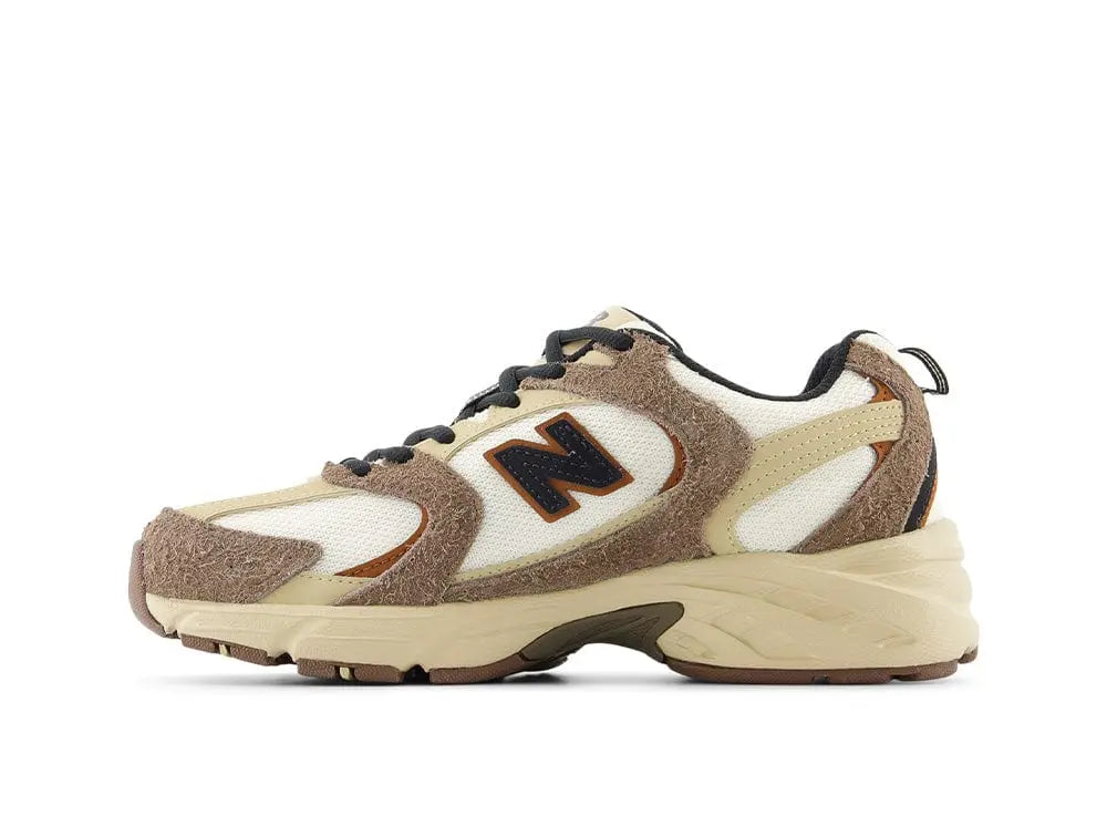 Zapatilla New Balance 530 Unisex Blanco - Café 3