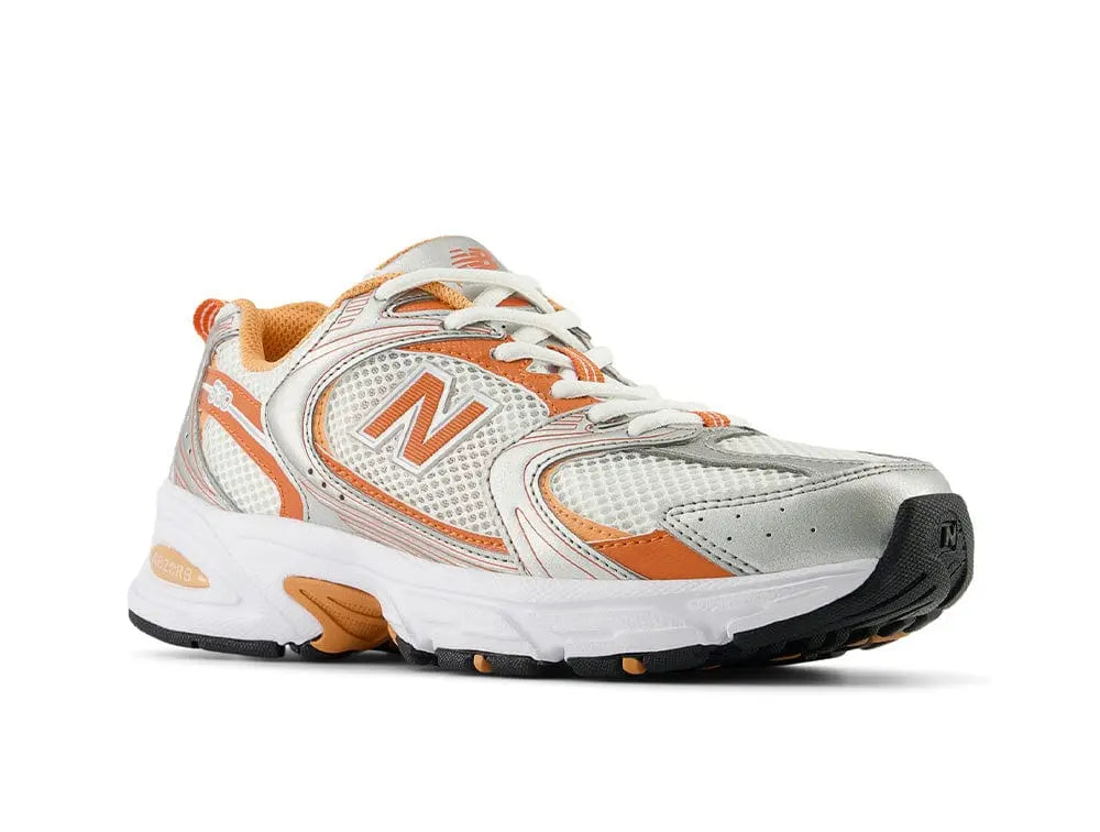 Zapatilla New Balance 530 Unisex Blanco - Naranjo 2
