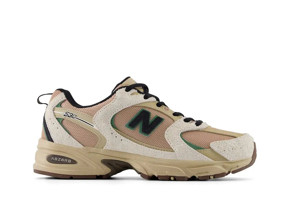 Zapatilla New Balance 530 Unisex Blanco - Verde 1