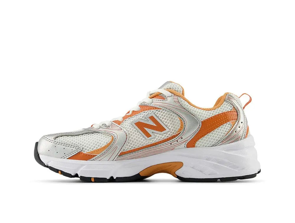 Zapatilla New Balance 530 Unisex Blanco - Naranjo 4