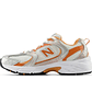 Zapatilla New Balance 530 Unisex Blanco - Naranjo - Miniatura 4