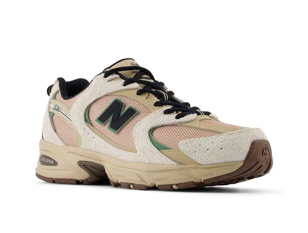 Zapatilla New Balance 530 Unisex Blanco - Verde 2
