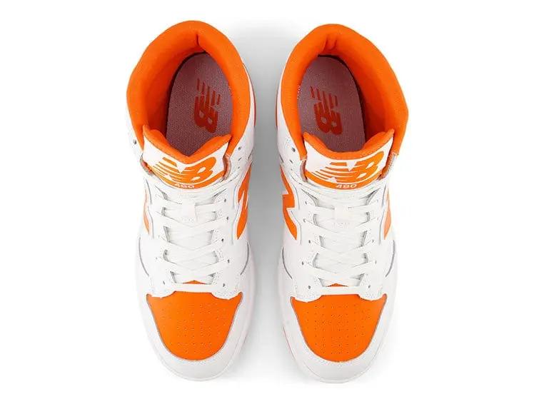 Zapatilla New Balance 480 Hombre Blanco Naranjo 3