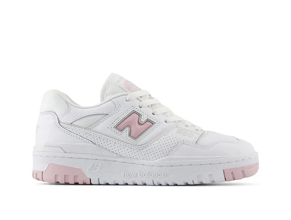 Zapatilla New Balance 550 Mujer Blanco Rosado 1
