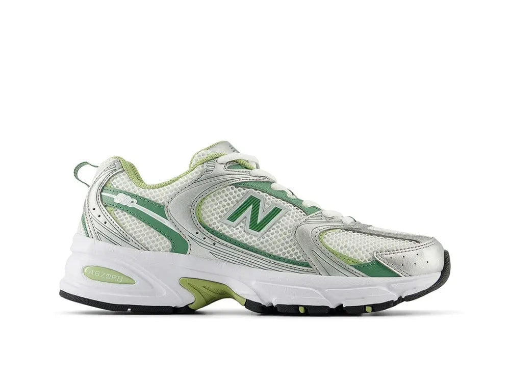 Zapatilla New Balance 530 Unisex Blanco - Verde Claro 1